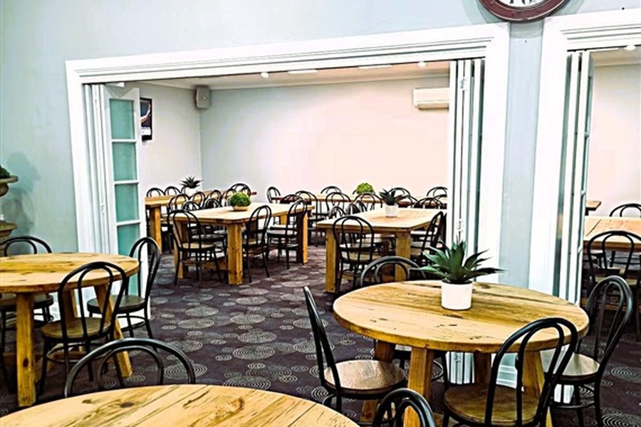 The 100-seat bistro dining room